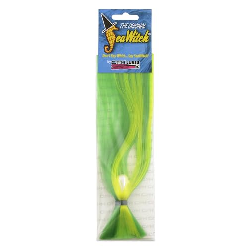 C&H Lures Sea Witch Saltwater Fishing Lure Nylon, Green/Chartreuse, 1.5 oz