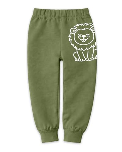 Image of Kuchipoo Boys and Girls Cotton Joggers Combo | Soft Elastic Waist | Cute Animal Prints | Everyday Wear | Pack of 5