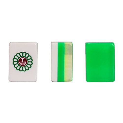 Set Mahjong Chino Emerald con Cubierta de Mesa Roja miniatura 4