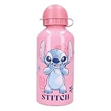 Drinking bottle 500ml Stitch Let’s Eat!, Rosa