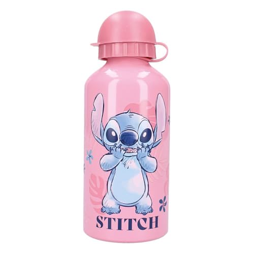 Drinking bottle 500ml Stitch Let’s Eat!, Rosa