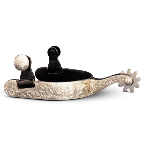 The Colorado Saddlery Del Rio Roper Spur, Black/Silver