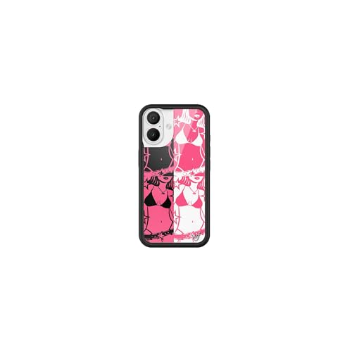 Image of Wildflower Cases - Compatible with iPhone 16 | Protective Black Bumper, 6.5ft Drop Test Certified, Women Owned Small Business | Pink Black Star Aesthetic Cute Trendy | Collab - Tara Yummy