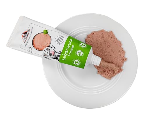 TACKENBERG Leberwurst Pastete in der Tube - 75 g - leckerer natürlicher Snack in Premiumqualität - schonend gekocht - getreidefrei - zur Belohnung als Leckerli, 75 g