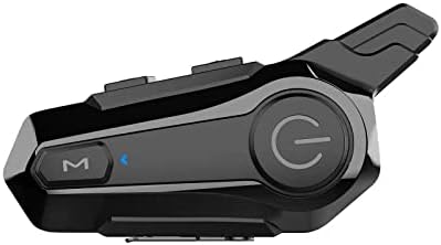 Wipeeyes Motorcycle Headset E1 Helmet Intercom Headset with CVC Noise Cancellation Stereo Music IPX6 Waterproof for Full face Helmet