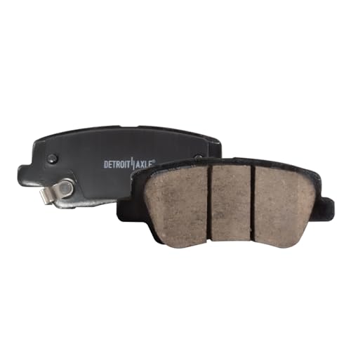 Image of Detroit Axle - REAR Ceramic Brake Pads Replacement for 2016-2019 Cadillac ATS (with Brembo Brakes) - 2pc Set