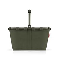 reisenthel carrybag cord dark matcha – Stabiler Einkaufskorb mit viel Stauraum und praktischer Innentasche – Elegantes und wasserabweisendes Design