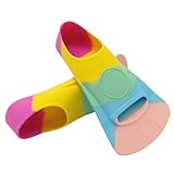 Misaakoeq Flossen für Schwimmkinder, Kinderflipper zum Schwimmen, Silicon Kids Fins Food-Grade-Schwimmflipper, Professionelle Schwimmausbildung für Kinder, Mädchen, , Anfänger