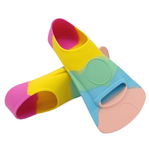 Aletas De Natación Para Niños - Aletas De Entrenamiento De Silicona Alimentaria | Aletas De Baño Multiusos Profesional | Accesorio De Natación Cómodo Para Niños | Equipo De Entrenamiento En P