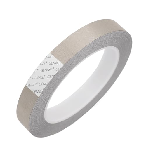 Image of 15mm x 20M (0.6in x 65ft) High-Shielding Conductive Cloth Fabric Adhesive Tape, Faraday Tape for EMI Shielding, Interference Signal Blocking, Laptop Cellphone LCD Cable Wire Harness Wrapping