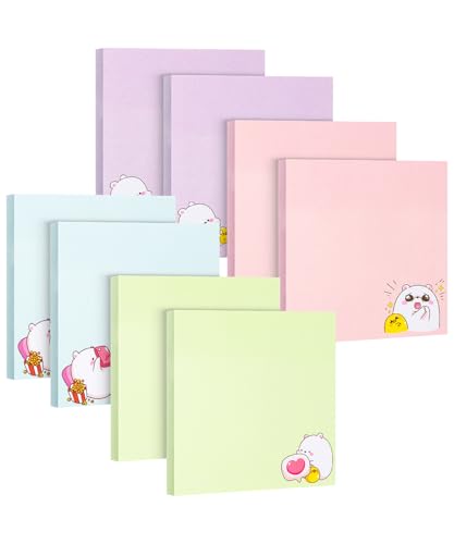 Mr. Pen- Sticky Notes, 3”x3”, 8 Pads, 400 Sheets, Cute