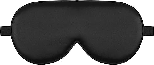 Antifaz para dormir de seda contorneada 3D, diseño sin presión, ajustable y lavable a máquina, ideal para viajes, meditación y sueño profundo