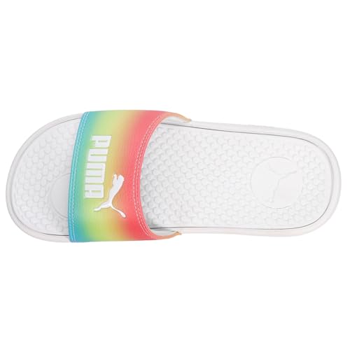 PUMA Womens Cool Cat Bright Slides Casual Sandals Casual Low Heel 1-2" - White4