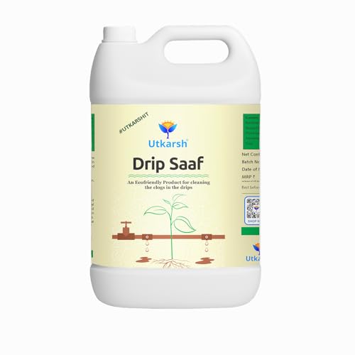 Image of Utkarsh Drip Saaf | Eco Friendly Product For Cleaning Drip System | Biodegrades Organic Stuffs in the Drips | 5 Liter; Pack of 1