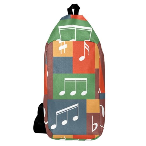 Sac à bandoulière musique coloré pour vos randonnées et sorties de voyage