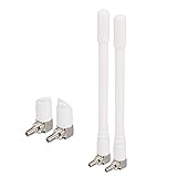 4G LTE Antenna 3dBi 4G Aerial Mini External CRC9 Connector Antenna for MiFi Mobile Hotspot Router USB Modem Dongle Jetpack Air Card AC791L 8800L 7730L Netgear LB1121 Nighthawk M1 MR1100 770S Pack of 2