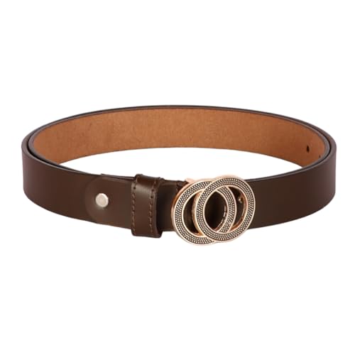 Image of Genuine Leather Ladies Belt for Women | Casual Designer Belt for Jeans-Shorts-Dresses with Western Durable Buckle - LD001