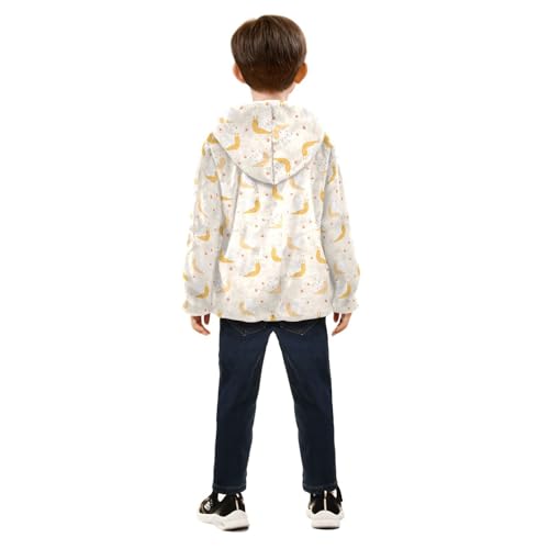 Cute Smiling Snails Girls Fleece Jacket Girls Fall Jacket Girls Zip Up Hoodie Girls Sherpa Jacket 2-10T4