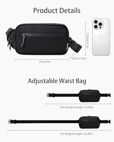 Ziluna 2L Tactical Belt Bag with RFID Blocking — view 8