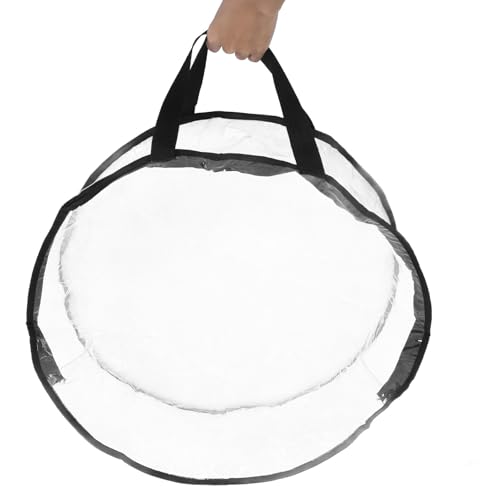 Bolsa de guirnaldas navideñas Cabilock de PVC transparente redonda y portátil 5
