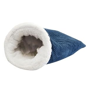 Cat Sleeping Bag Soft Plush Large Cat Sack Self Warm Cat Bed for Winter Cosy Cat Bed Cave 360° Wrap Comfortable Pet Snuggle Sack for Cats up to 6kg Pet Supplies