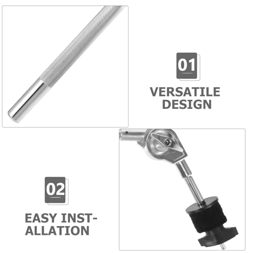 DECHOUS Brazo para Platillo con Soporte Ajustable para Set de Batería Compatible con Redoblante e Instrumentos de Percusión miniatura 3
