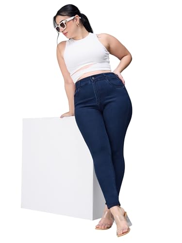 Image of Miss Chase A+ Women's Bootcut High Rise Regular Length Stretchable Denim Jeans