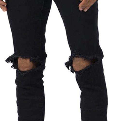 Mens Skinny Jeans Slim Straight Jeans for Men Trendy Ripped Distressed Classic Denim Pants Stretchy Jean3