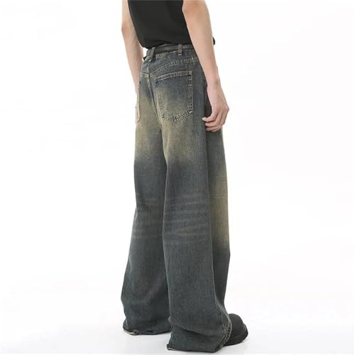 Men's Baggy Wide-Leg Jeans – Straight Denim Pants, Casual Fashion Streetwear Trousers3