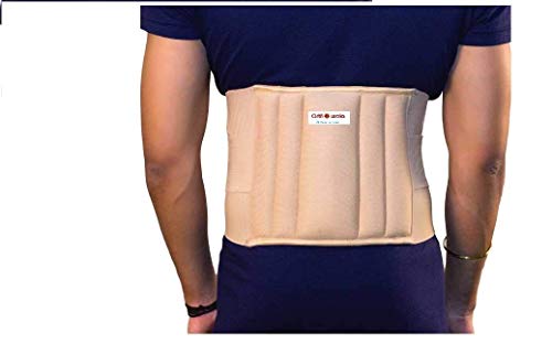 Image of Orthowala LS Support Belt - Back Support Pain Reliever Enhance Back Posture - Beige Color (XXL-45-49-inches)