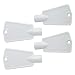 Sikawai 297147700 - Llave para puerta de frigorífico (4 unidades, para Westinghouse Kelvinat Kenmore 6599905, 08037402)