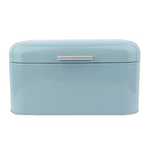Eatbuy Panera retro de metal, panera retro vintage, contenedor de almacenamiento de cocina de gran capacidad (azul)