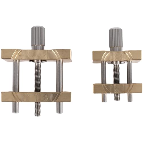 Nettoppo 2 Piezas Soporte de Movimiento de Reloj de Latón Base Fija Función Múltiple para Abrazadera de Reloj Herramientas de Reparación de Relojes