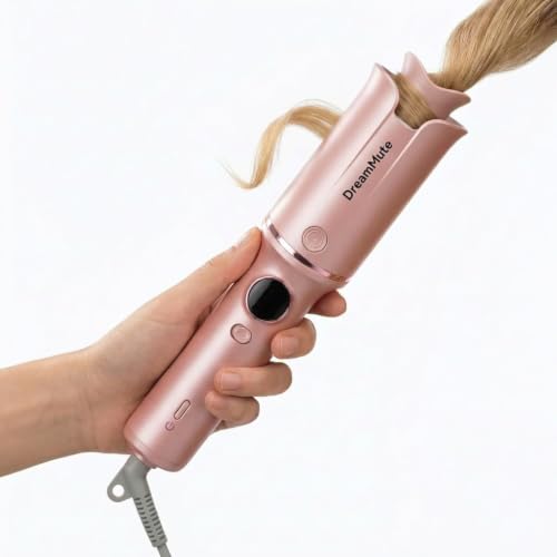 Automatic Curling Iron, Ceramic Curling Wand for Long Hair, Automatic Hair Curler, Rotating Curling Iron - Creating Soft Waves & Curls, Anti-Scald, Tangle-Free, Reminder Function, Automatic Power-Off