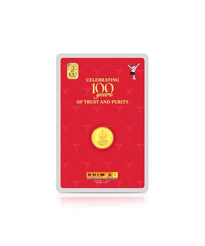 Image of Bhima Jewels BIS Hallmark 22K Lakshmi Gold Coin 1 g