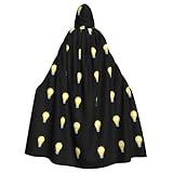 YYHWHJDE Stars in the light bulb Prints Halloween Adult Hooded Cloak for Parties and Costumes