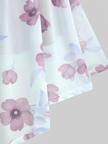 Image of ROSE GAL Rosegal Plus Size Women Sundress Set Flutter Sleeves Floral Dress and Lace-up Cami Dress