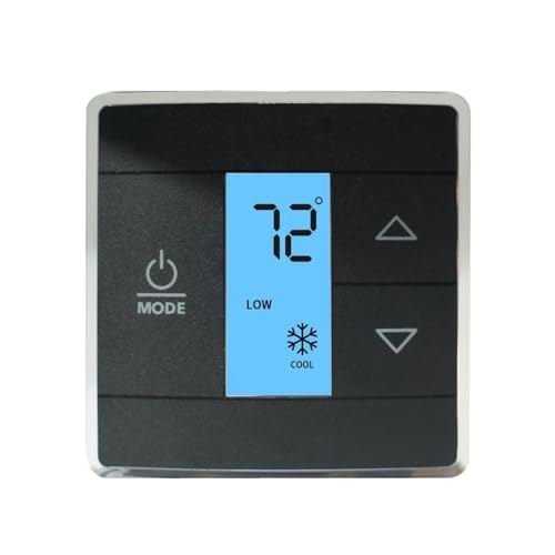 Image of Thermostat for RV & Home, Digital Heat Only Thermostat, 3316250.712 CT Single Zone Wall Replacement for-Dometic for RV /Camper Conditioners w /Digital Temperature Display