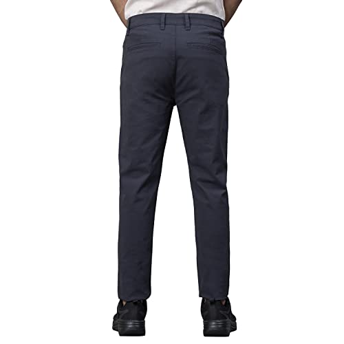 Image of Red Tape Casual Chinos for Men | Navy | Solid Woven Chinos | Skinny |Comfortable & Breathable | Durable & Moisture Absorbent | Cotton Chinos for Men