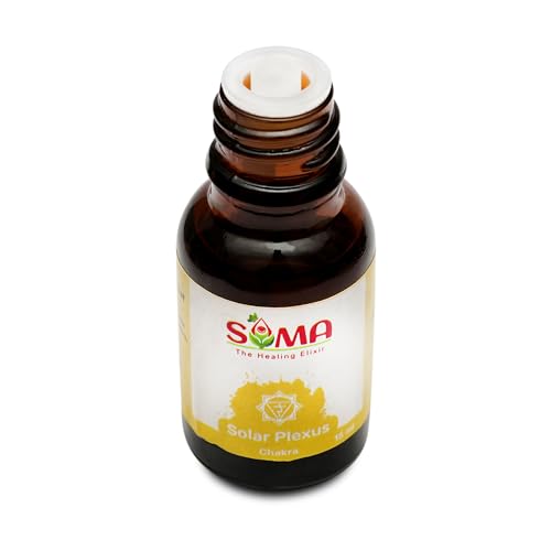 Image of Solar Plexus Chakra Oil | Blends of Pure Essentials Oils Ideal for Calming Effects | 15 ml | Aroma Oil & Seven Chakra Oils | Best for Aromatherapy & Meditation | Pack of 1