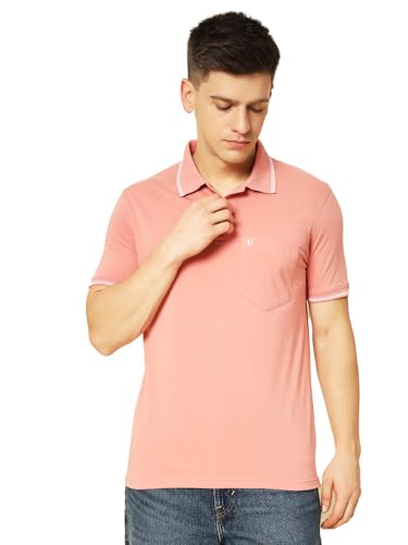 Image of UNIBERRY Men's Cotton Half Sleeves Solid Polo Neck T-shirt-MT4-BG 4XL