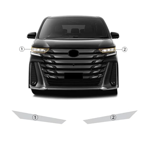 Für Toyota Vellfire 2023-2024 Auto Scheinwerfer Schutz Folie TPU Scheinwerfer Film Anti Scratch Auto-Styling Aufkleber