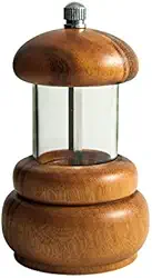 Moedor Pimenta Profissional Madeira Acrilico 11cm Pepper Mill