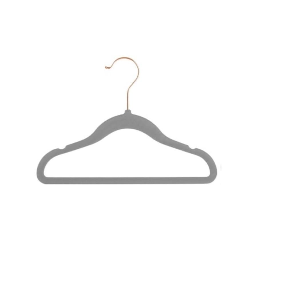 Kleiderbügel Rockbügel Kleiderbügel Mit Drehbarem Haken Aus Samt for Kleine Kleidungsstücke Hosenkleiderbuegel(Grey)