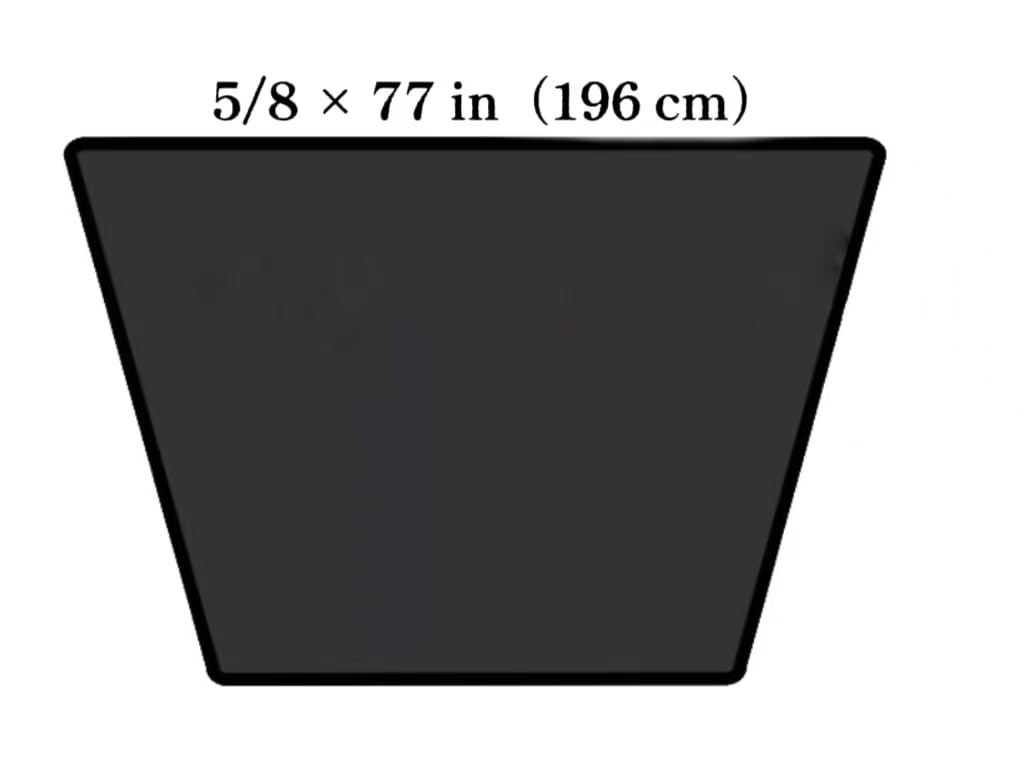 B74/5L770, B74 Belt, 5L770 Belt, B74 V-Belt, 5L770 V-Belt,B74 or 5L770 Belts, 5/8 x 77in 2 Pcs
