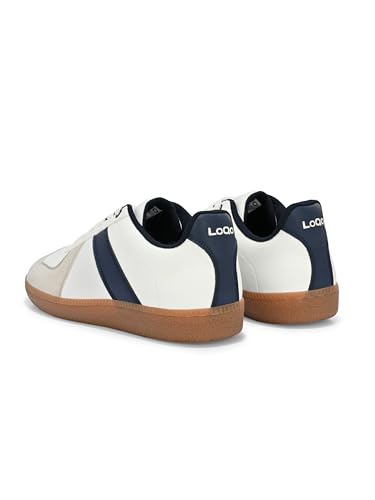 Image of LOQO Men's Lugo White-Navy Sneakers