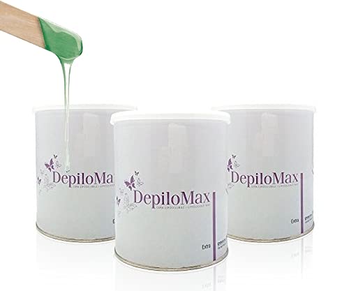 3 Cires epilation en pot VERT CHLOROPHYLLE 800 ml, Offre découverte