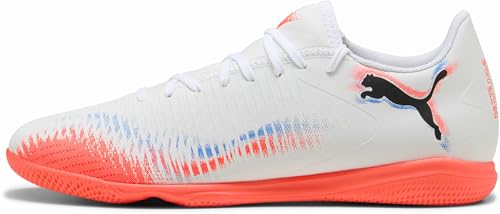 PUMA Unisex Future 8 Play It - Zapatillas de fútbol, Puma Puma Blanco Negro Rojo Brillante, 44 EU