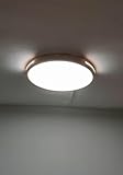 XIANHE LED-Deckenleuchte Holz Wohnzimmerlampe Dimmbar Deckenlampe Mit Fernbedienung Schlafzimmerlampe 36W Runde Design für Wohnzimmer Schlafzimmer Kinderzimmer Küche Esszimmer flur Lampe (B)