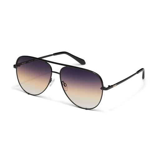 Image of QUAY High Key Extra Large Polarized Unisex Aviator Sunglasses, UV Protection, Oversized Accessories for On The Go Lifestyle
